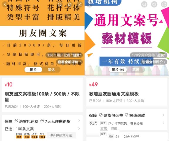 朋友圈文案模板，高单价收入达到4.8万以上!虚拟资料副业赚钱项目拆解-孙裔蒙